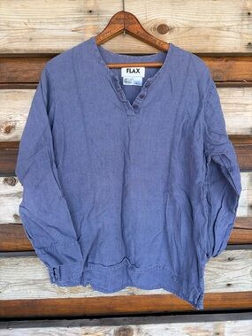 Flax Blue Popover Tunic
